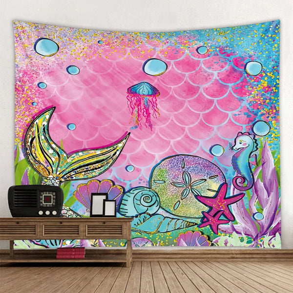 Mermaid Art Tapestry-ToShay.org