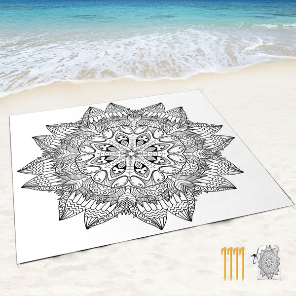 Mandala Beach Blanket-ToShay.org