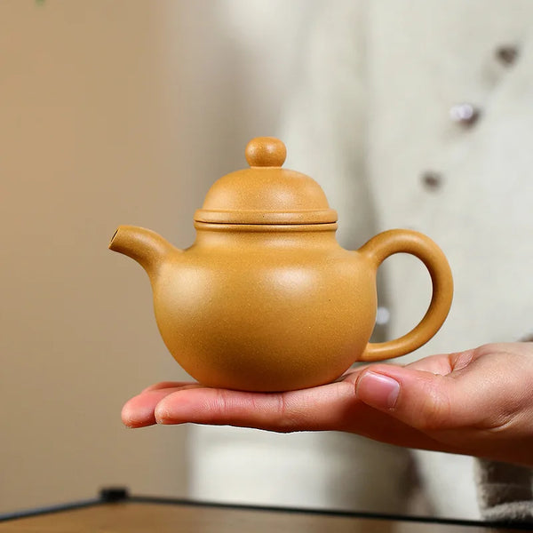 Yellow Yixing Clay Teapot-ToShay.org