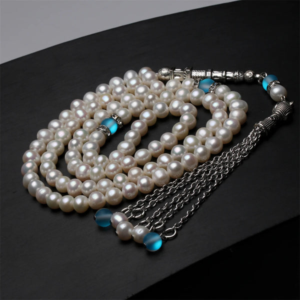 White Pearl Prayer beads-ToShay.org