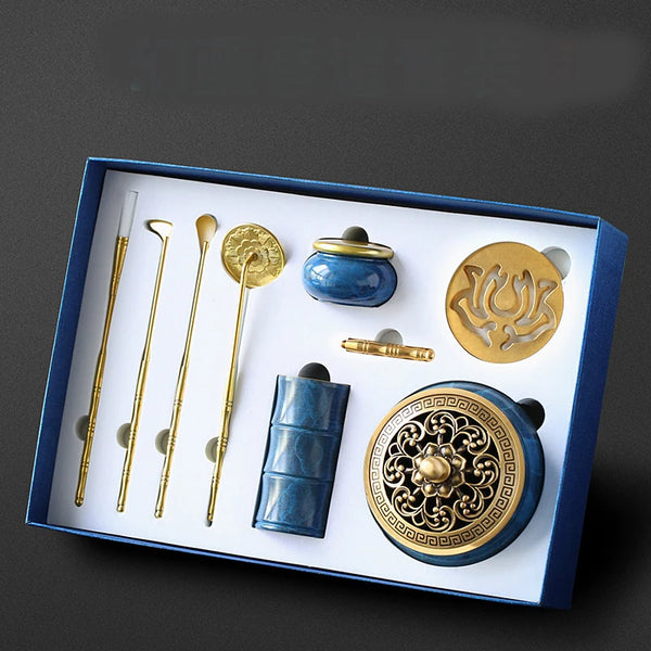 Copper Incense Burner Tools Gift Box-ToShay.org