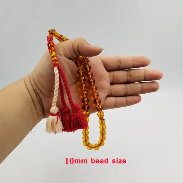 Yellow Amber Prayer Beads-ToShay.org