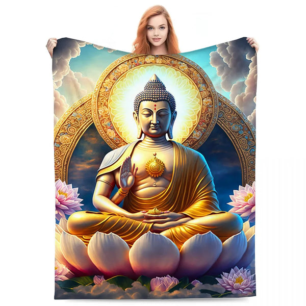 Buddha Plush Blanket-ToShay.org