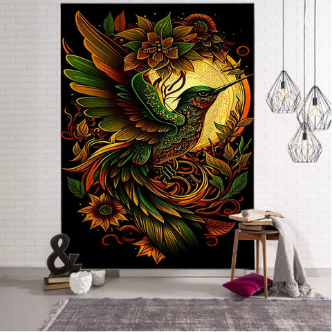 Humming Bird Art Tapestry-ToShay.org