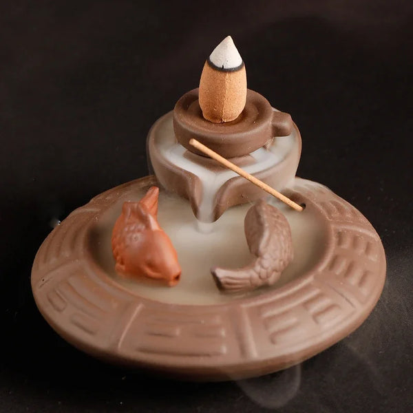 Fish Backflow Incense Burner-ToShay.org