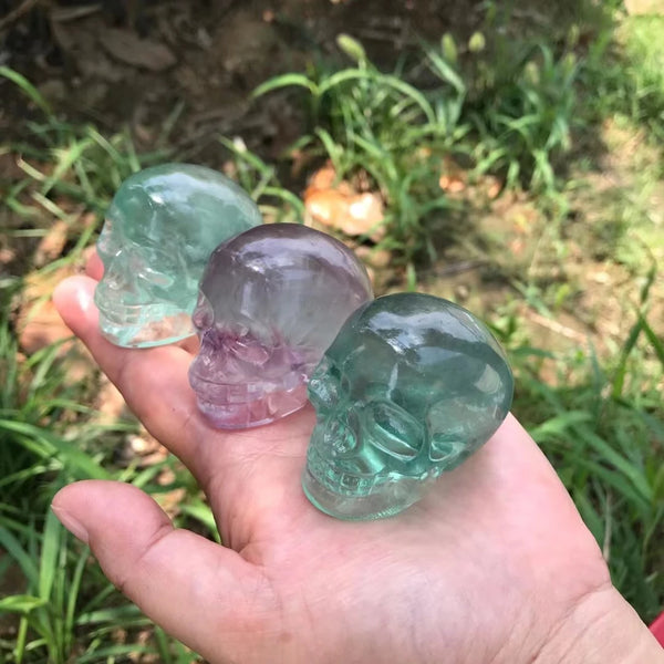 Mixed Fluorite Skulls-ToShay.org