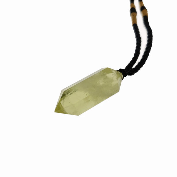 Yellow Citrine Crystal Pendant-ToShay.org