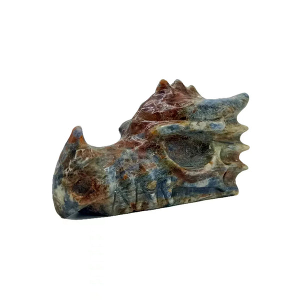 Blue Kyanite Dragon Skull-ToShay.org