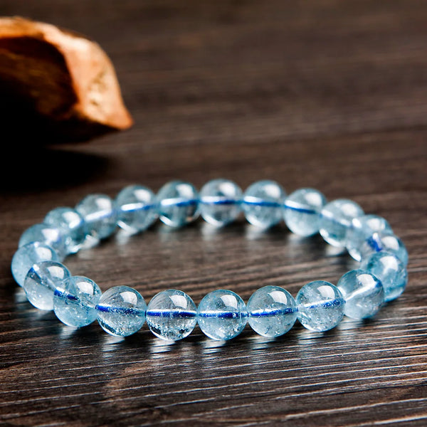 Blue Topaz Bead Bracelet-ToShay.org