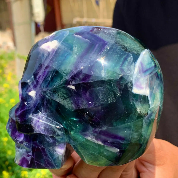 Purple Fluorite Quartz Skull-ToShay.org