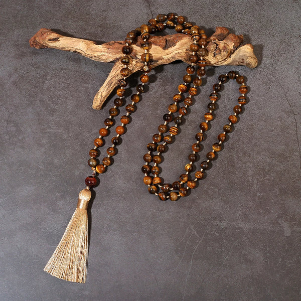 Yellow Tiger Eye Mala Beads-ToShay.org