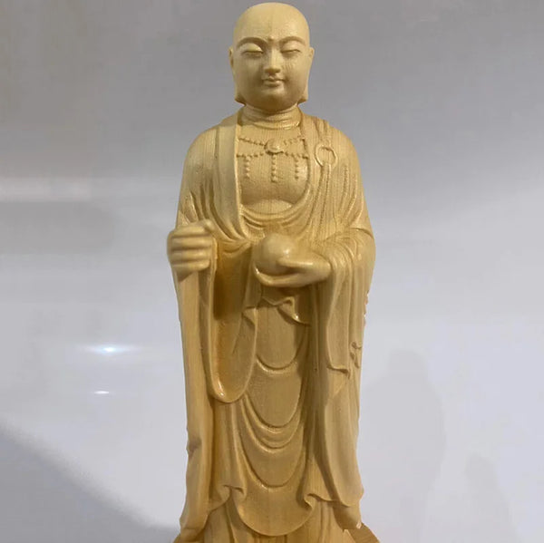 Wood Ksitigarbha Bodhisattva-ToShay.org