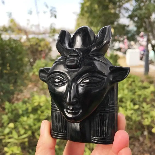 Black Obsidian Cow Goddess-ToShay.org