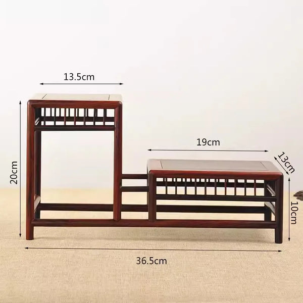 Red Wood Display Stand-ToShay.org