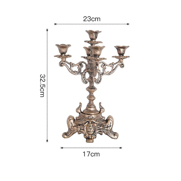 Bronze Candelabra 5 Arms-ToShay.org