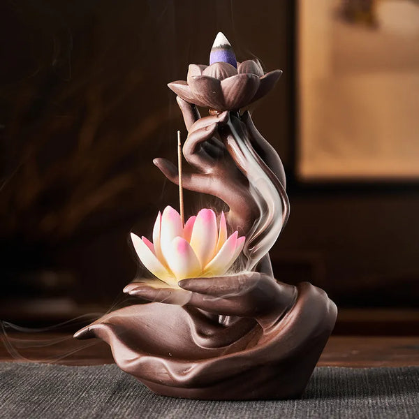 Lotus Hand Incense Burner-ToShay.org