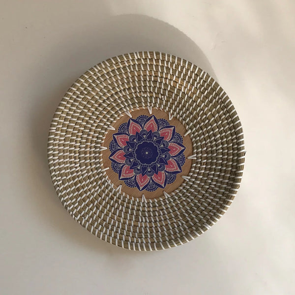 Woven Straw Wall Plate-ToShay.org