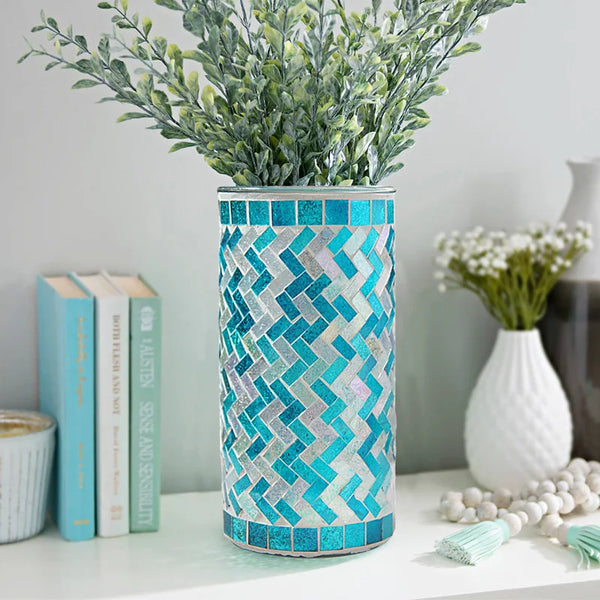 Mosaic Glass Vase-ToShay.org