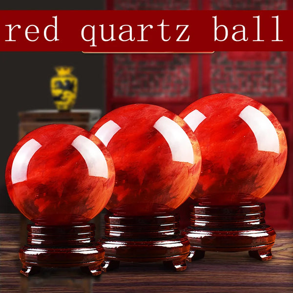 Red Smelting Quartz Ball-ToShay.org