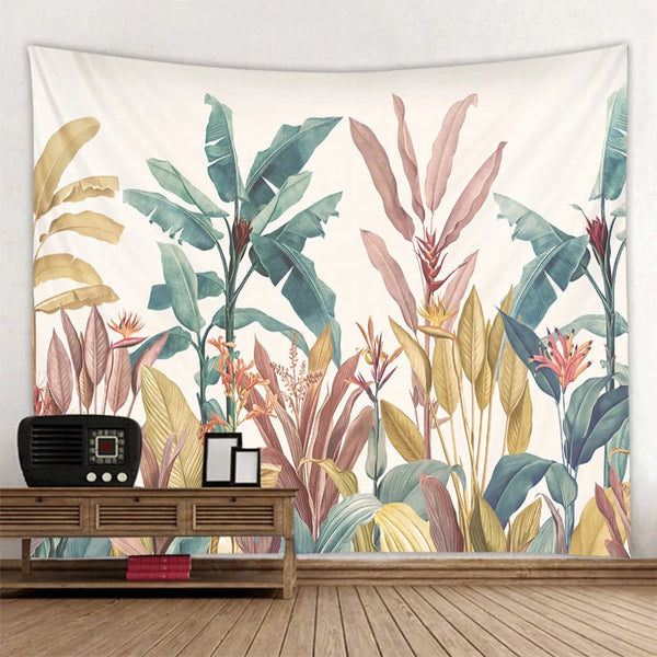 Tropical Plant Art Tapestry-ToShay.org