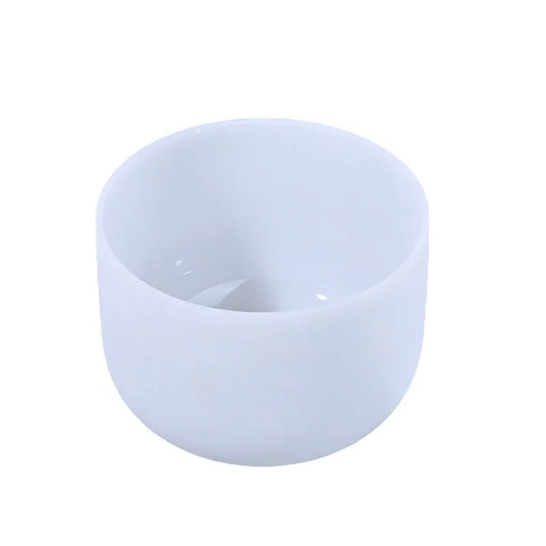 White Frosted Crystal Bowl-ToShay.org