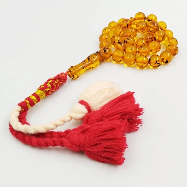 Yellow Amber Prayer Beads-ToShay.org