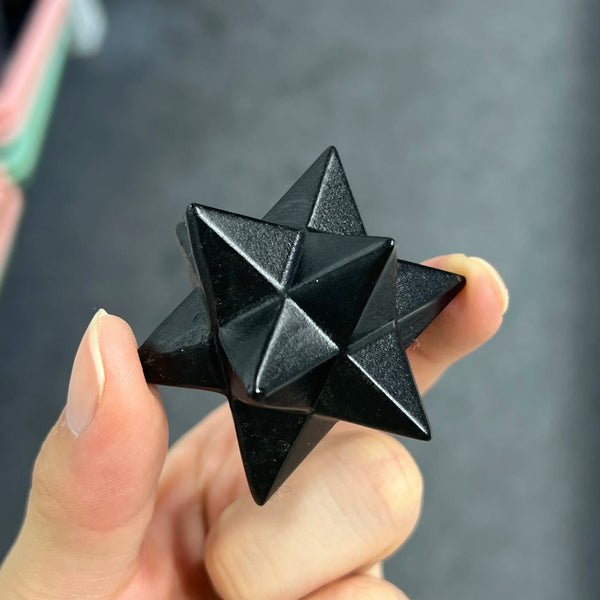 Black Obsidian Polyhedron-ToShay.org