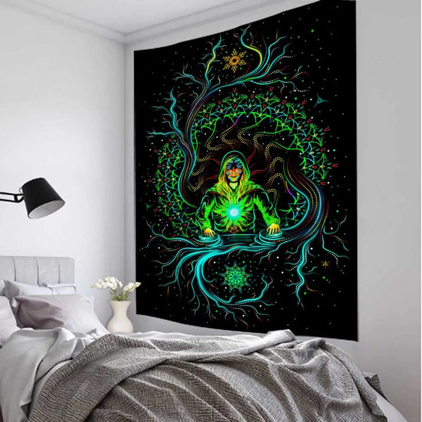 Psychedelic Meditation Tapestry-ToShay.org