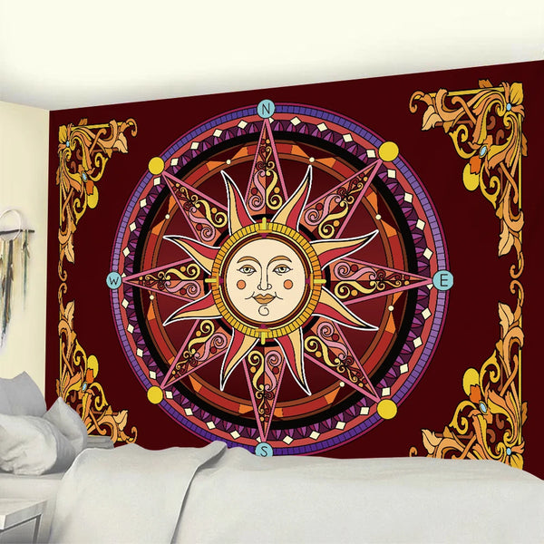 Sun Mandala Tapestry-ToShay.org