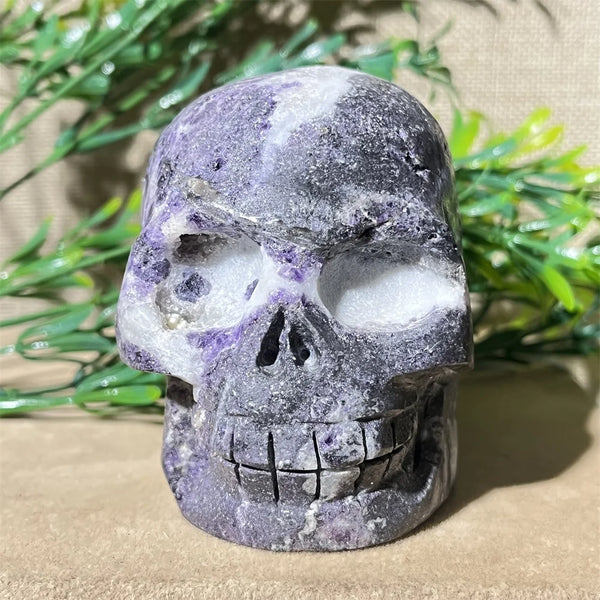 Purple Sphalerite Skull-ToShay.org