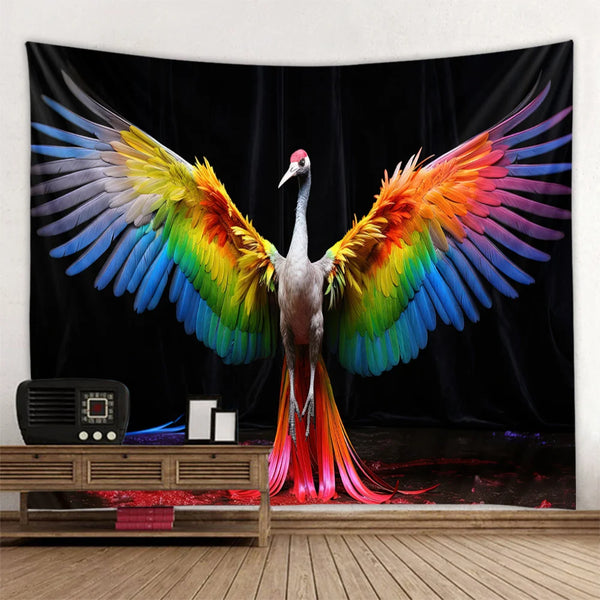 Forest Bird Art Tapestry-ToShay.org