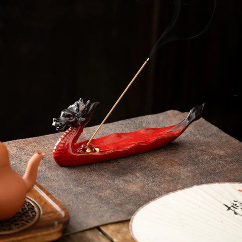 Dragon Boat Incense Holder-ToShay.org