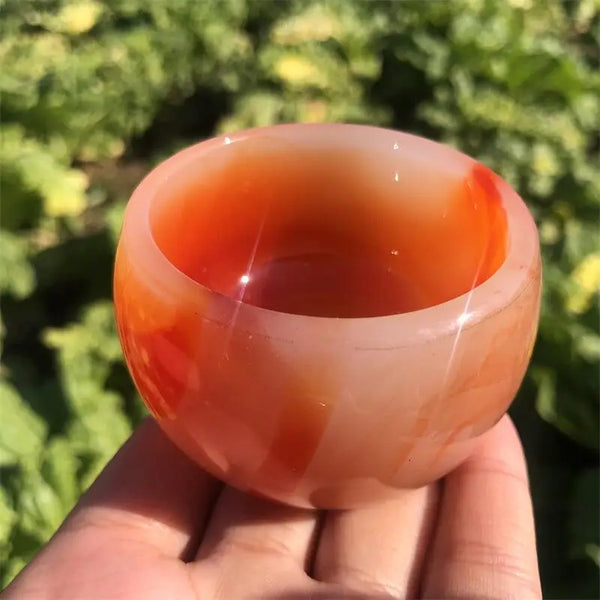 Crystal Red Agate Cups-ToShay.org