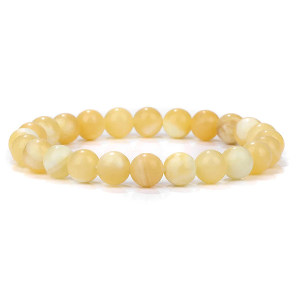 Yellow Citrine Bead Bracelet-ToShay.org