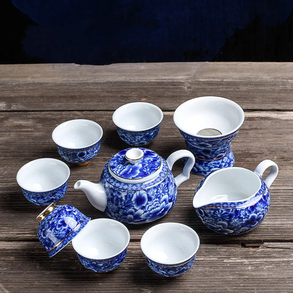 Blue White Porcelain Tea Sets-ToShay.org