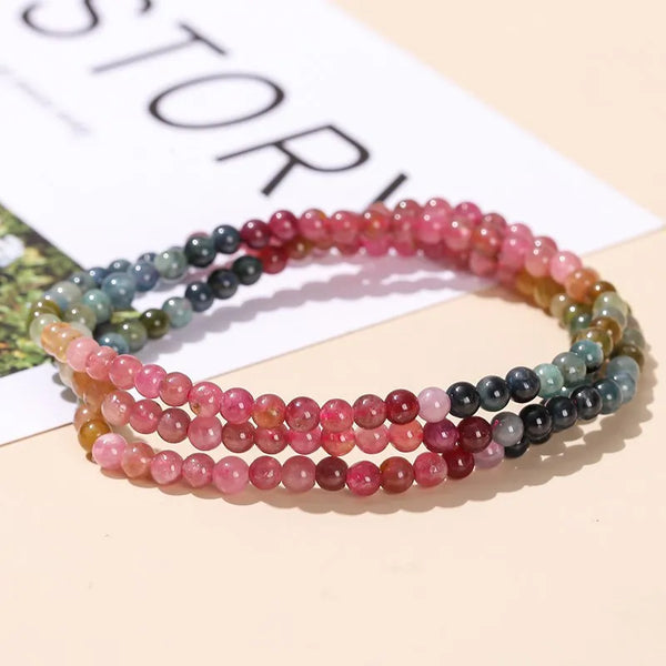 Pink Tourmaline Wrap Bracelet-ToShay.org