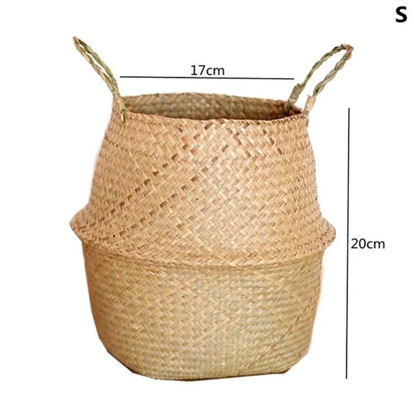 Straw Pot Plant Basket-ToShay.org