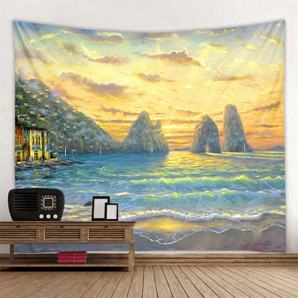 Sea View Art Tapestry-ToShay.org