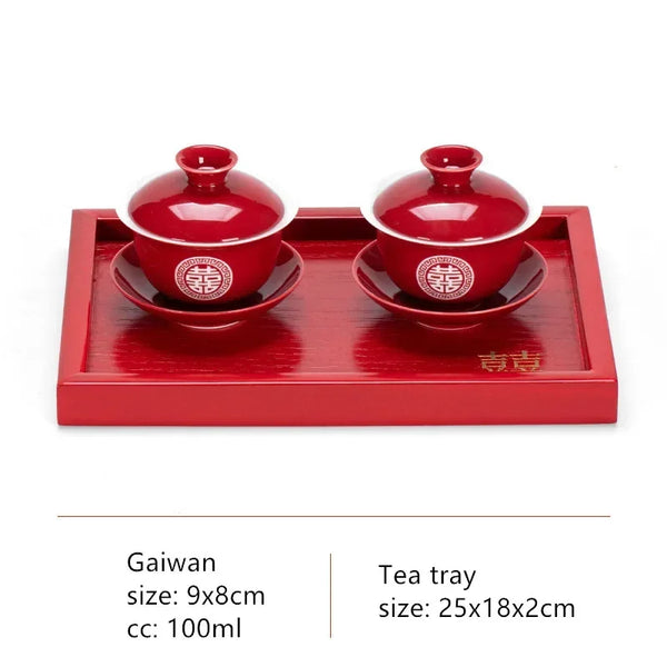 Red Ceramic Tea Sets-ToShay.org