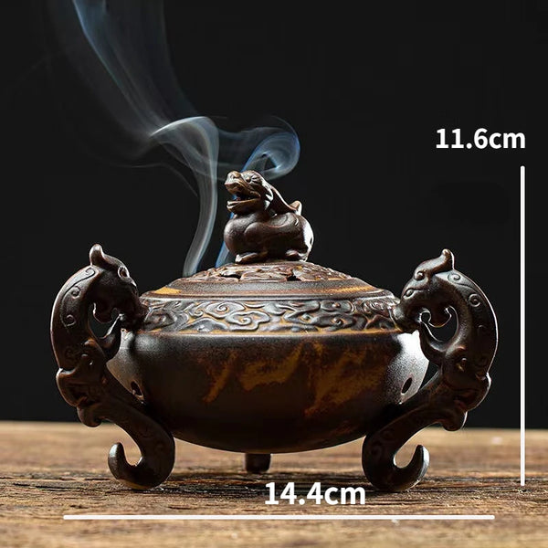 Pixiu Pan Incense Furnace-ToShay.org