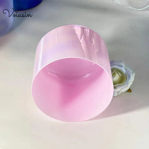 Pink Frosted Crystal Bowl-ToShay.org