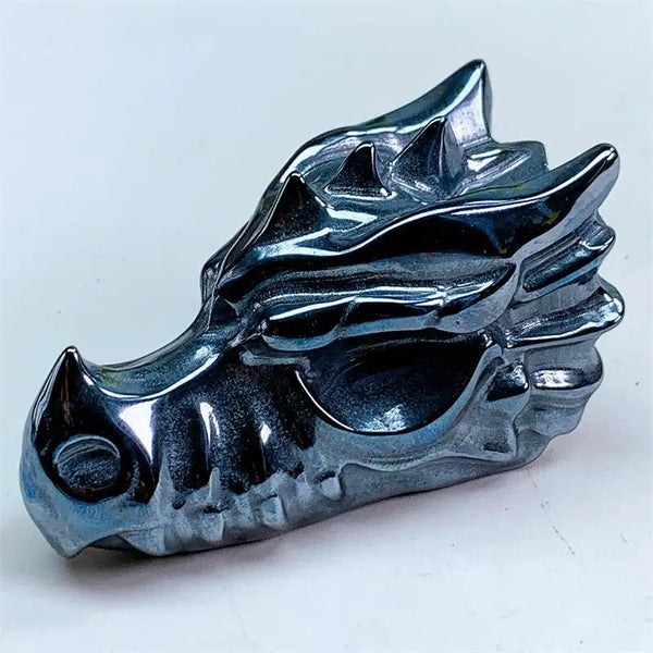 Silver Terahertz Dragon Skull-ToShay.org