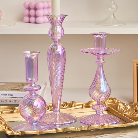 Glass Candlesticks-ToShay.org