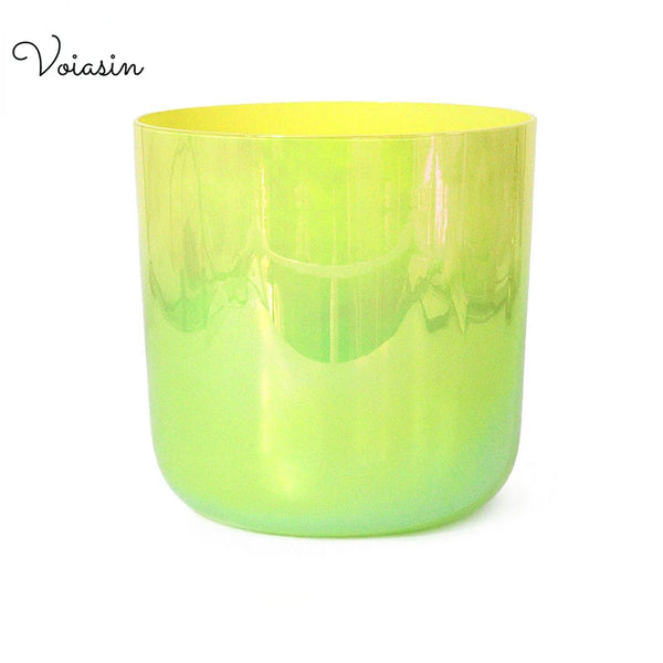 Yellow Green Clear Crystal Bowl-ToShay.org