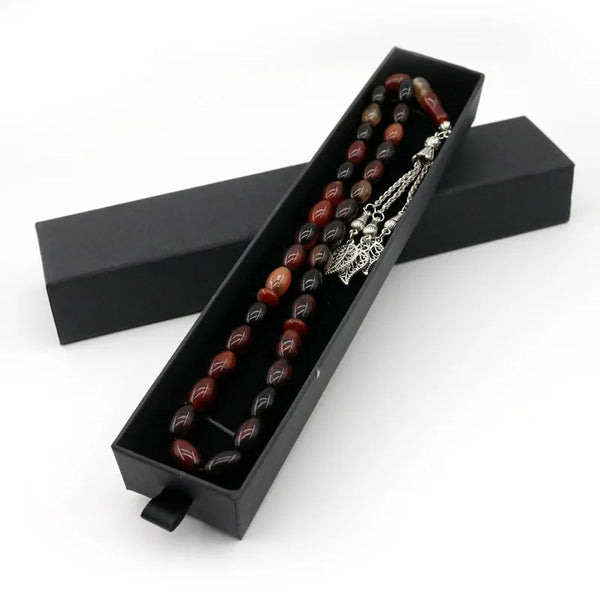 Orange Agate Prayer Beads-ToShay.org