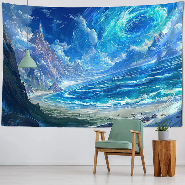 Seaside Sunset Tapestry-ToShay.org