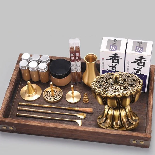 Brass Incense Burner Set-ToShay.org