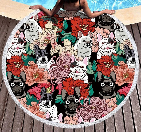 Flower Pet Beach Mat-ToShay.org