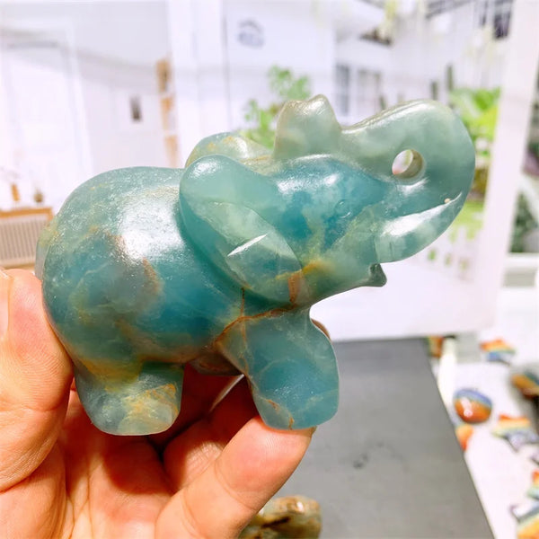 Blue Onyx Elephant-ToShay.org