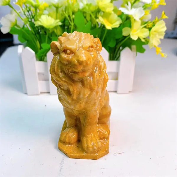 Yellow Jade Lion-ToShay.org